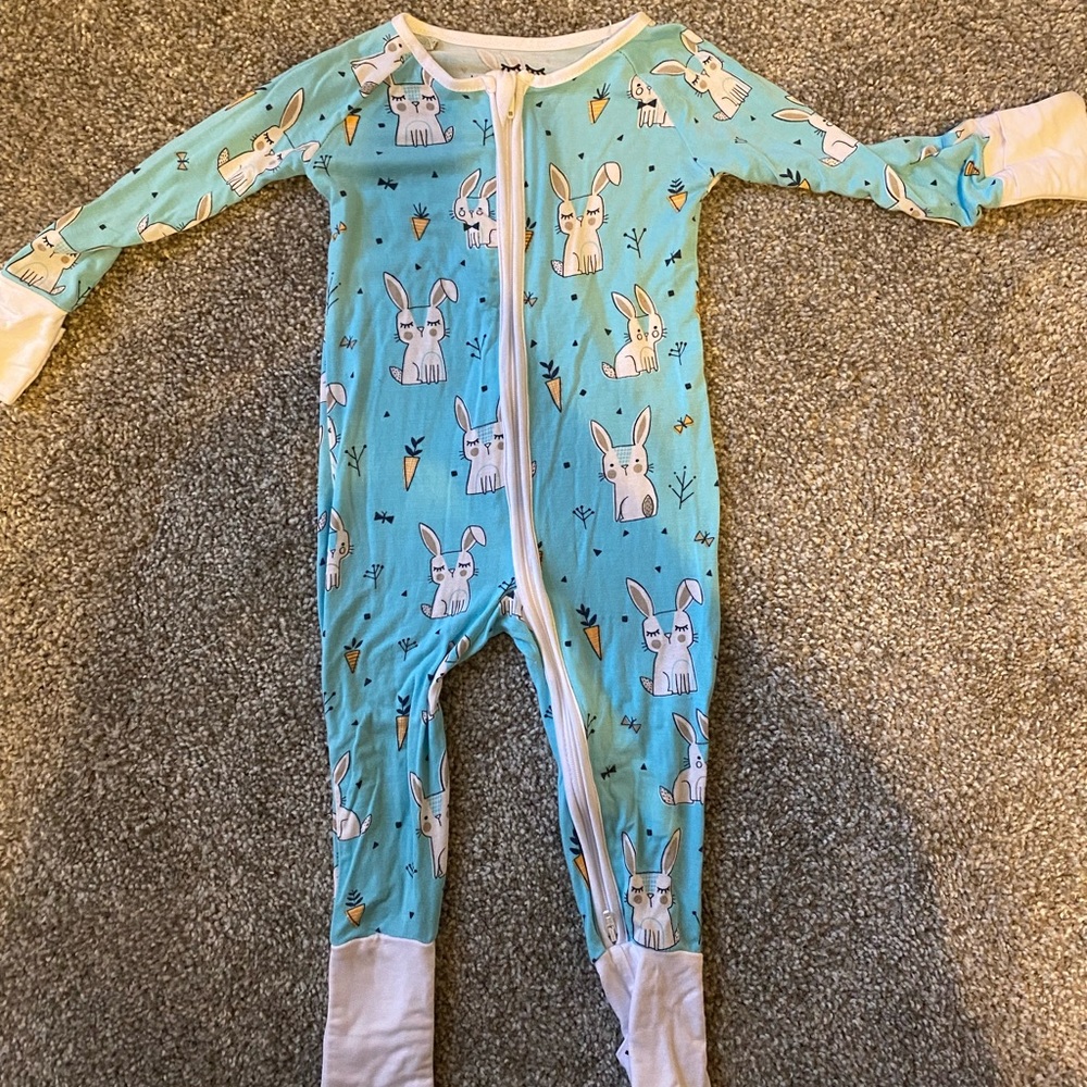 Little Sleepies Aqua Bunnies